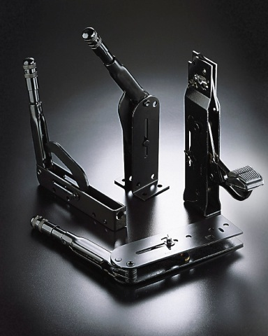 Parking brake control assembly.