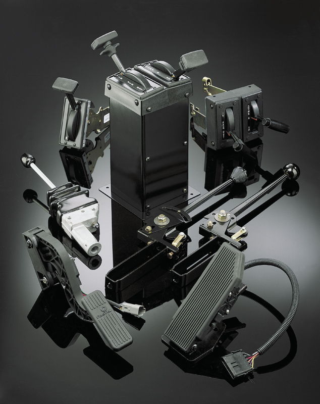 Engine valve and pump control assemblies.