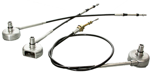 Modulator cable control assemblies.